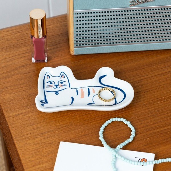 Keramický stojan na šperky Cat – Rex London-image-1