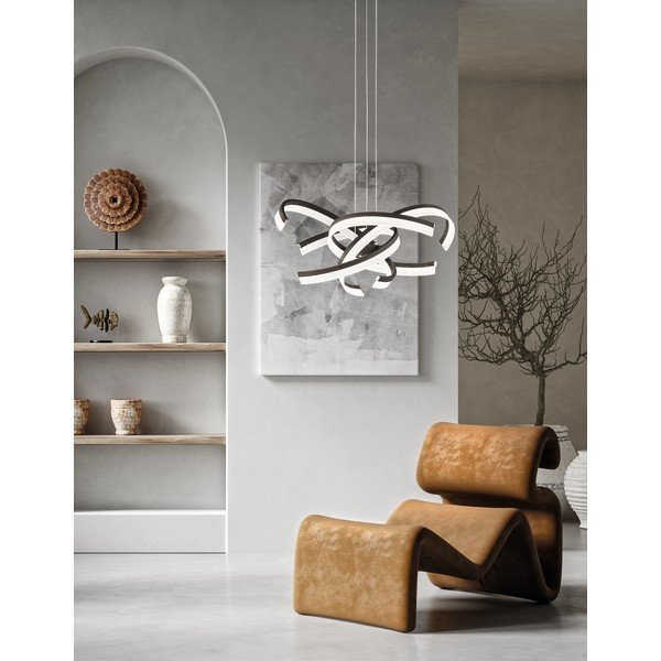 Černé LED stmívatelné závěsné svítidlo ø 65 cm Sund TW – Fischer & Honsel-image-1