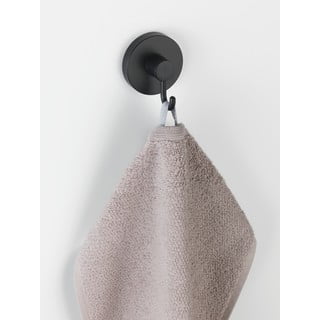 Sada 2 černých nástěnných háčku na ručník Wenko Vacuum-Loc® Pavia