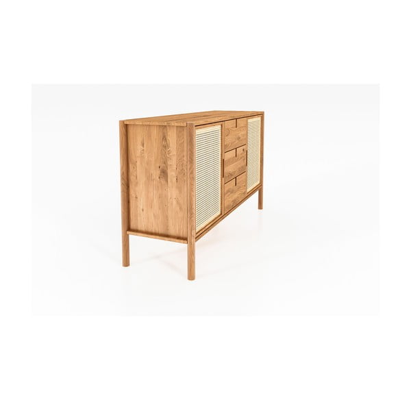 Nízká komoda z dubového dřeva 142x84 cm Pola - The Beds-image-3