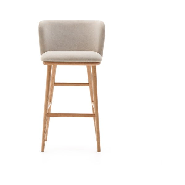 Béžová barová židle (výška sedáku 75,5 cm) Ciselia – Kave Home-image-4