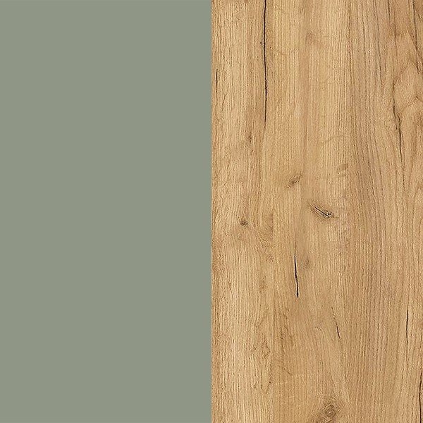 Šedozelený výklopný/závěsný botník v dekoru dubu 100x83x18 cm Ameca – Germania-image-4