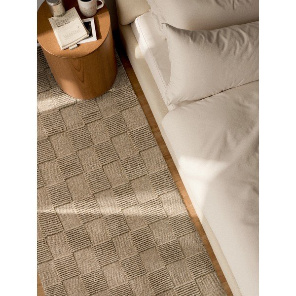 Hnědý ručně tkaný vlněný běhoun 80x200 cm Scala – Villeroy&Boch-image-3