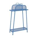 Modrá kovová police na balkon Garden Pleasure MWH, výška 105,5 cm