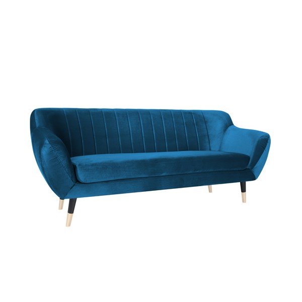 Modrá pohovka s černými nohami Mazzini Sofas Benito, 188 cm-image-2