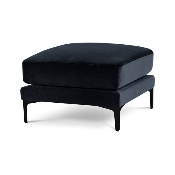 Tmavě modrá sametová podnožka Kooko Home Harmony-image-2