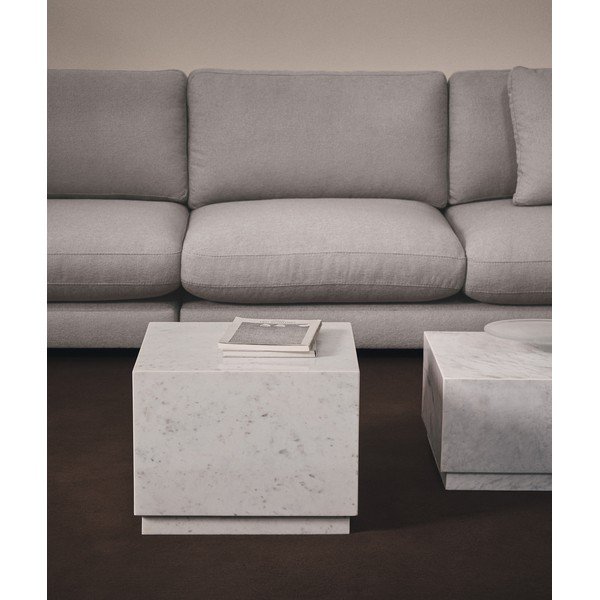 Mramorový odkládací stolek 40x40 cm Sorein – Kave Home-image-1