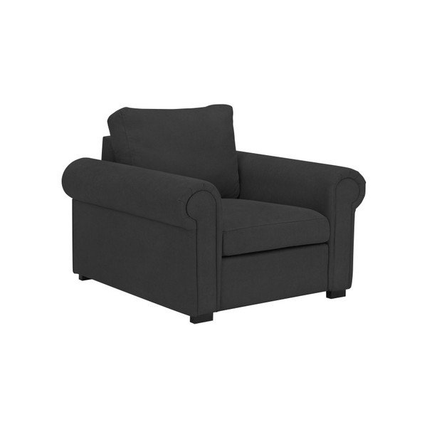 Tmavě šedé křeslo Windsor & Co Sofas Hermes-image-4