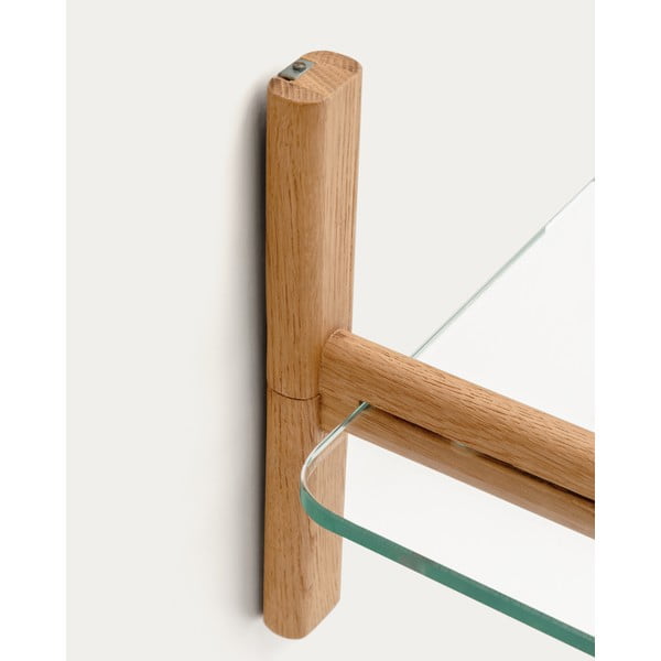 Skleněný modulární policový systém v přírodní barvě 90x98x30,5 cm Sitra – Kave Home-image-4