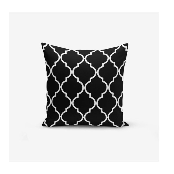 Sada 4 povlaků na polštáře Minimalist Cushion Covers BW Graphic Patterns, 45 x 45 cm-image-1