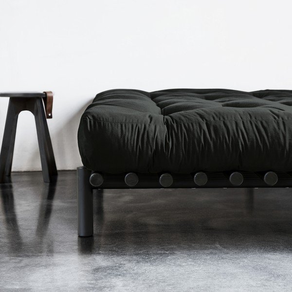 Černý rám postele z borovicového dřeva Karup Design Pace Black, 140 x 200  cm-image-4