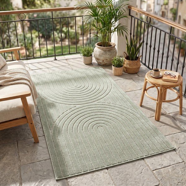 Zelený vnitřní a venkovní běhoun 80x250 cm Nova 1201 – Ayyildiz Carpets-image-1