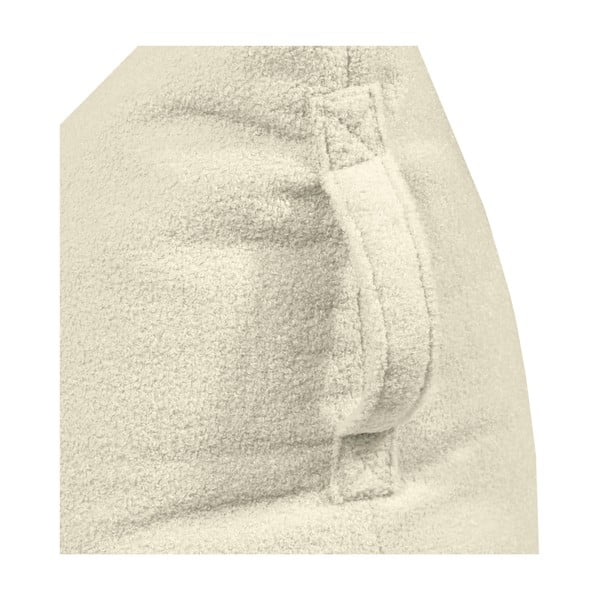 Krémový dětský sedací vak z textilie bouclé Razzy – SLOWDOWN-image-4