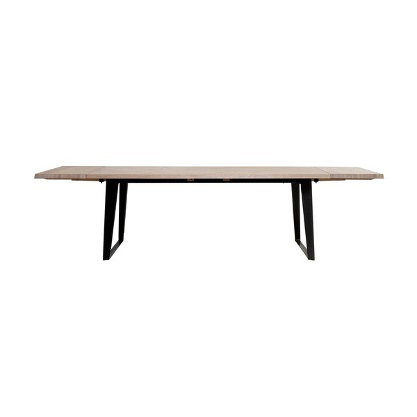Sada 2 přídavných desek k jídelnímu stolu ze dřeva bílého dubu Unique Furniture Novara