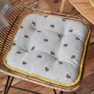 Béžovo-žlutý bavlněný podsedák Cooksmart ® Bumble Bees