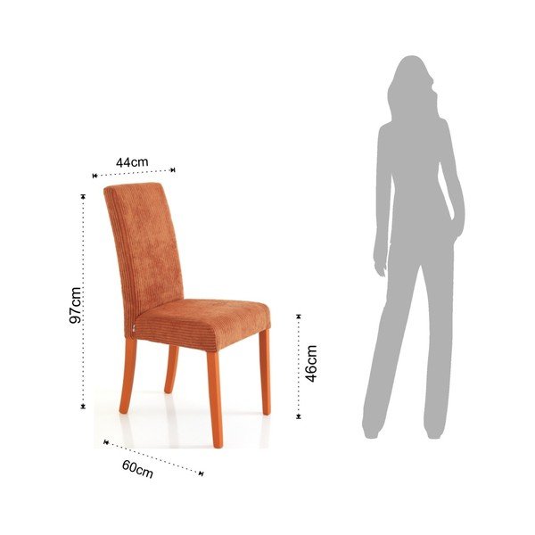 Sada 2 oranžových jídelních židlí Tomasucci Mary-image-1