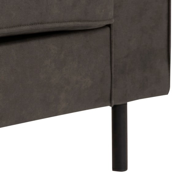 Antracitově šedá pohovka z imitace kůže Actona Jesolo, 193 cm-image-2