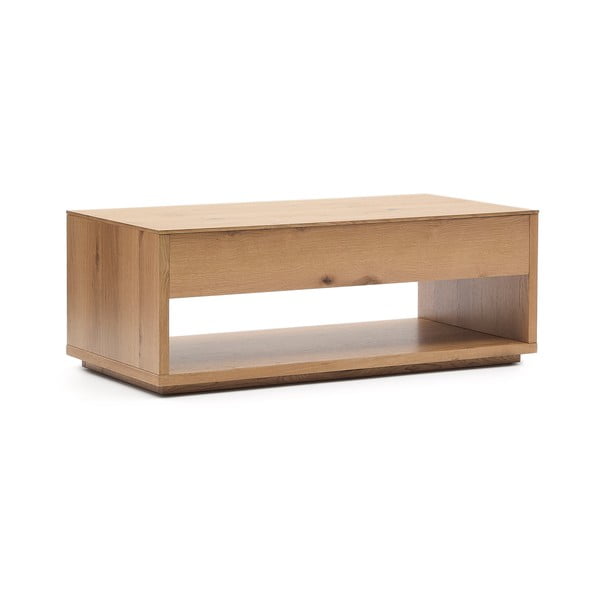 Konferenční stolek v dekoru dubu v přírodní barvě 60x120 cm Alguema – Kave Home-image-3