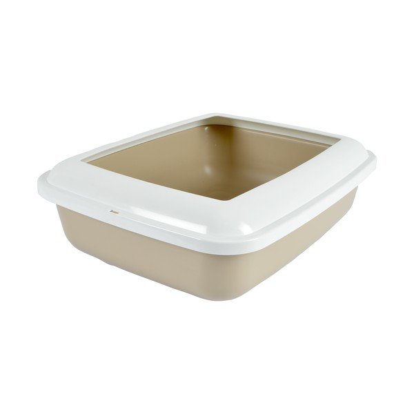 Béžový kočičí záchod 42x51 cm – Love Story