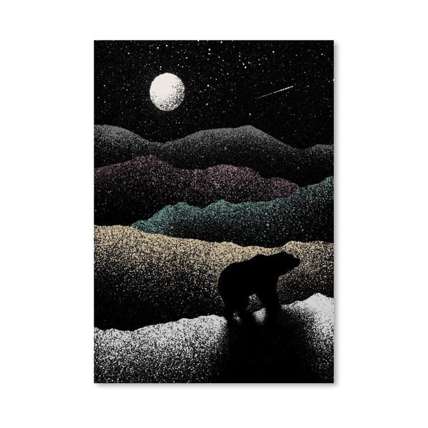 Plakát Wandering Bear od Florenta Bodart, 30x42 cm