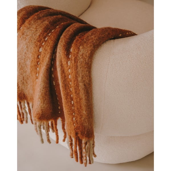 Deka z vlny a směsi vláken 130x170 cm Mayela – Kave Home-image-2