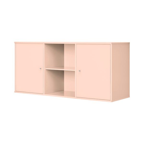 Světle růžová závěsná komoda 133x61x42 cm Mistral – Hammel Furniture-image-3