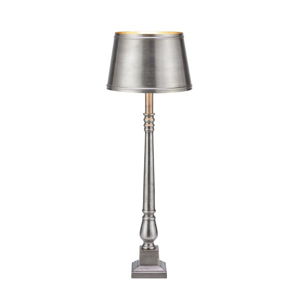 Stolní lampa v matně stříbrné barvě s kovovým stínidlem (výška 66 cm) Metallo – Markslöjd