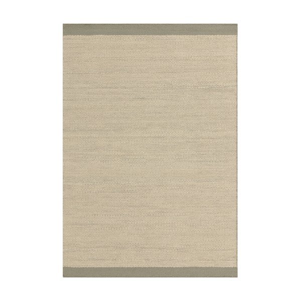 Krémový/šalvějově zelený ručně tkaný vlněný koberec 120x170 cm Lima Sage – Asiatic Carpets
