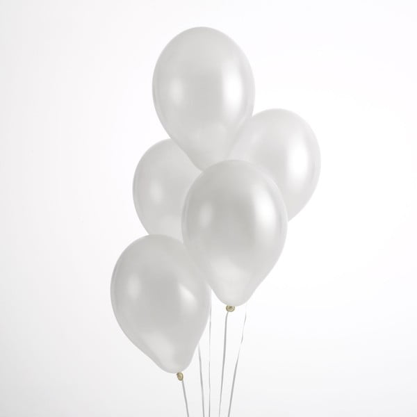 Sada 50 bílých balónků Neviti Simply Love