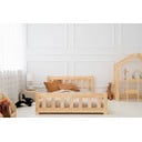 Dětská postel z borovicového dřeva v přírodní barvě 120x200 cm CPN – Adeko