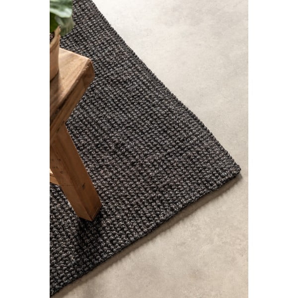 Černý jutový běhoun 80x200 cm Bouclé – Hanse Home-image-4