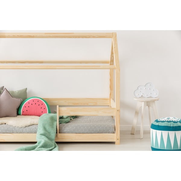 Domečková dětská postel z borovicového dřeva 70x160 cm Mila MB - Adeko-image-2