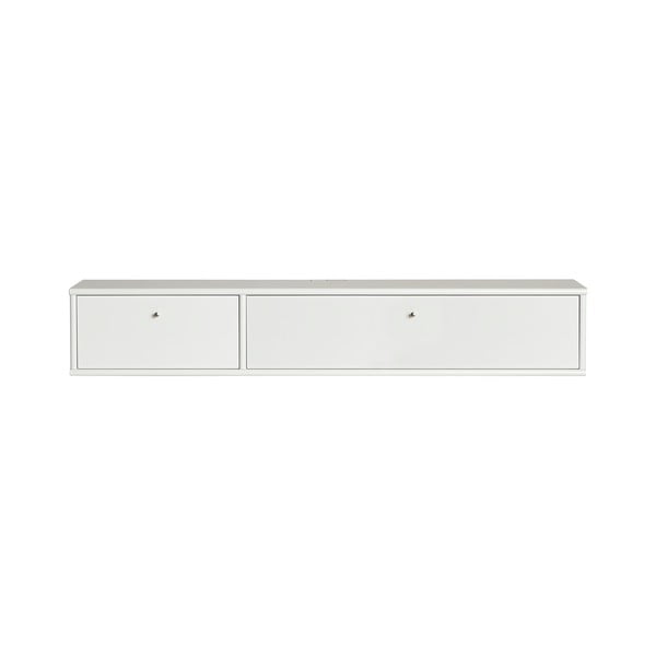 Bílý TV stolek 136x22 cm Mistral – Hammel Furniture
