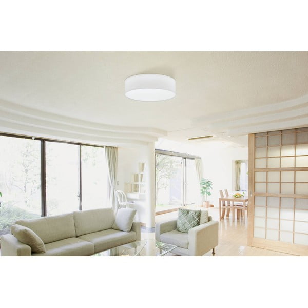 Bílé stropní svítidlo s textilním stínidlem PASTERI – EGLO-image-1