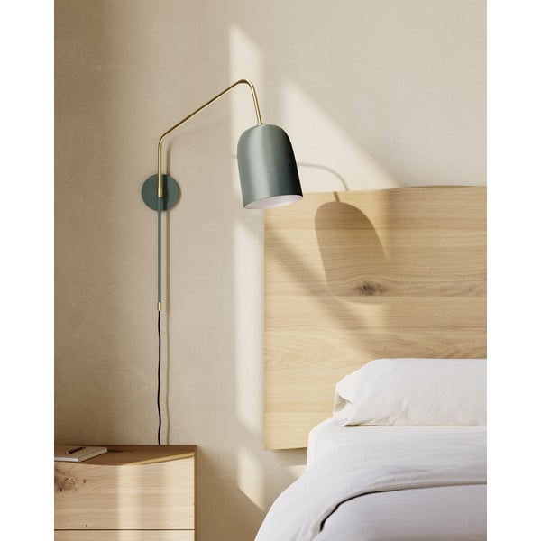 Zelené nástěnné svítidlo ø 15 cm Audrie – Kave Home-image-1