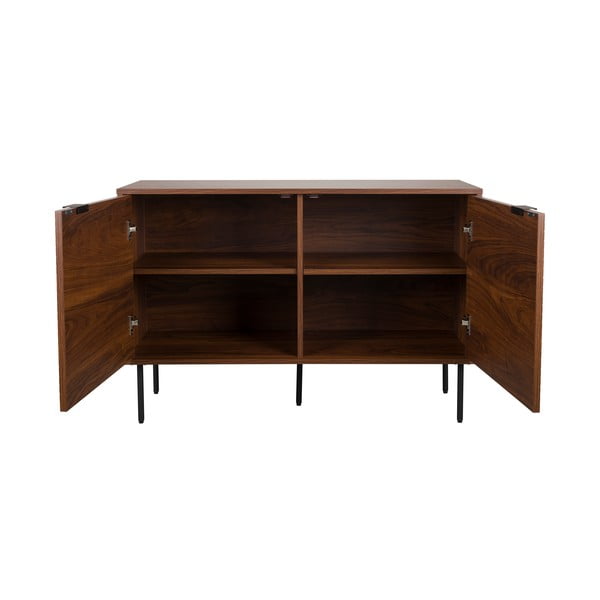 Hnědá komoda v dekoru ořechu 110x74x40 cm Stripes – White Label-image-2