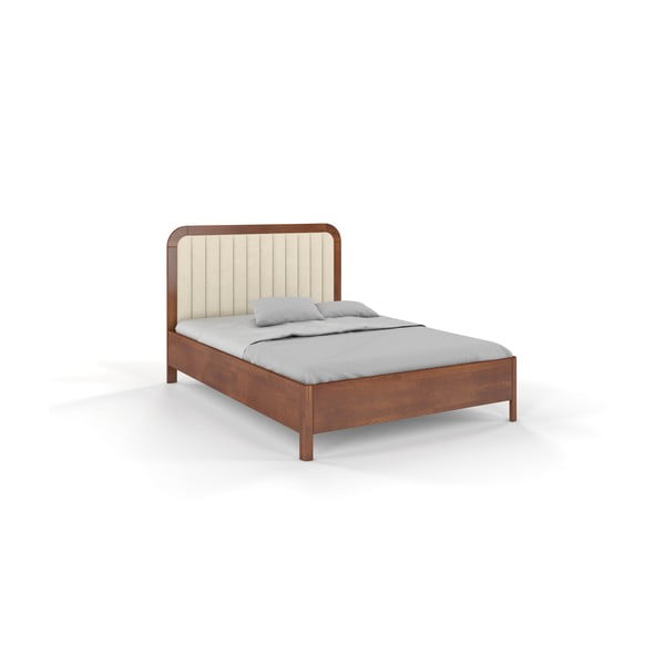 Světle hnědá dvoulůžková postel z bukového dřeva 160x200 cm Modena – Skandica