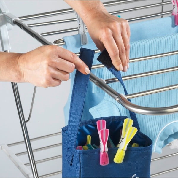 Modrý závěsný košík na kolíčky na prádlo Wenko Peg-image-2