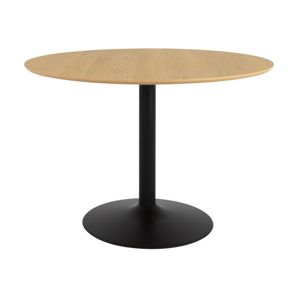 Kulatý jídelní stůl s deskou v dubovém dekoru ø 110 cm Taco – Tenzo