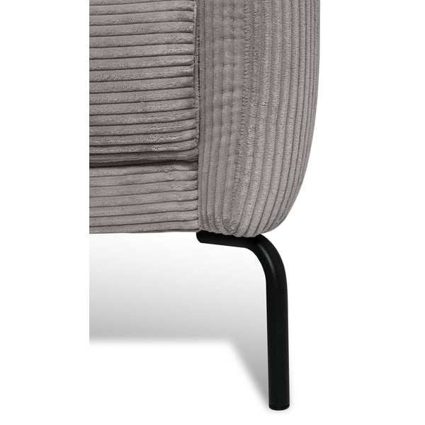 Světle šedá manšestrová rohová pohovka (levý roh) Venray – Scandic-image-1