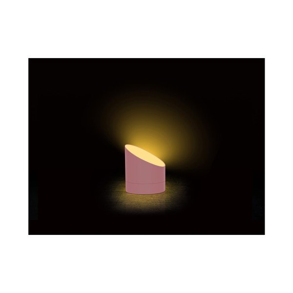 Růžový budík s LED displejem Gingko Edge-image-1