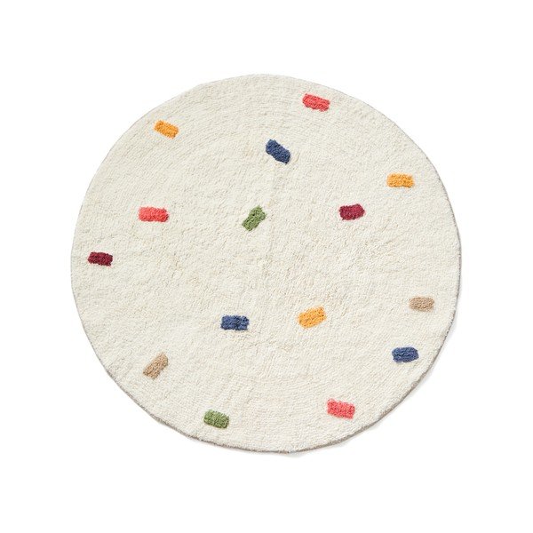 Krémový bavlněný dětský koberec ø100 cm Epifania – Kave Home