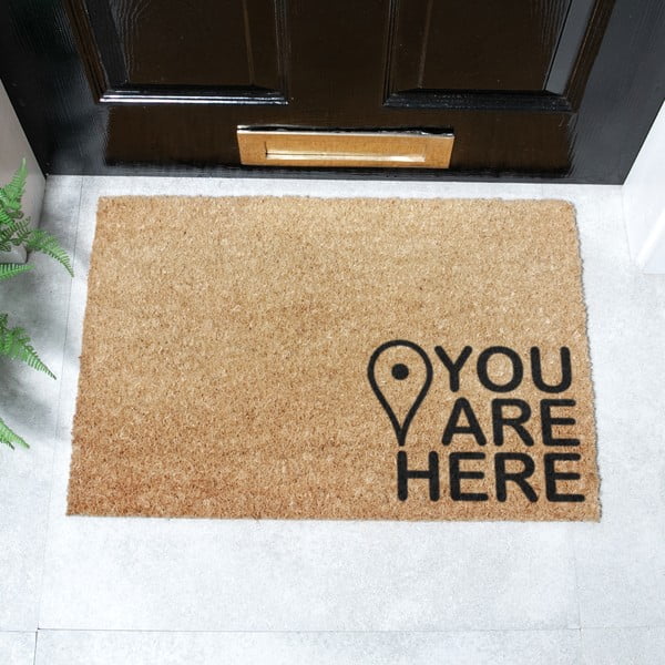 Rohožka z kokosového vlákna 40x60 cm You Are Here – Artsy Doormats-image-2