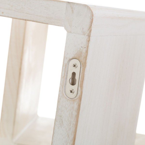 Bílé police v sadě 3 ks z masivu pavlovnie – Casa Selección-image-1