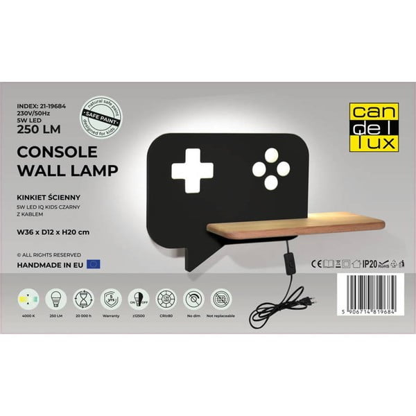 Černé dětské svítidlo Console – Candellux Lighting-image-4