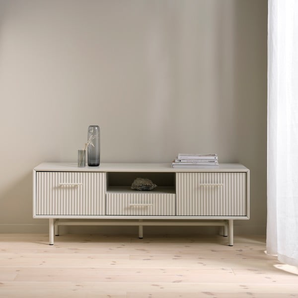Šedý TV stolek 140x50x45 cm Palma – Unique Furniture-image-1