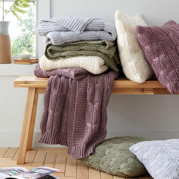 Povlak na polštář 45x45 cm Chunky Marl Knit – Catherine Lansfield-image-4