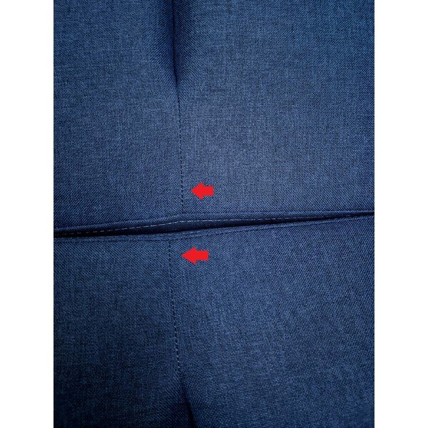 Tmavě modrá polohovací/rozkládací pohovka 204 cm Mainstays - II. jakost – Støraa-image-4