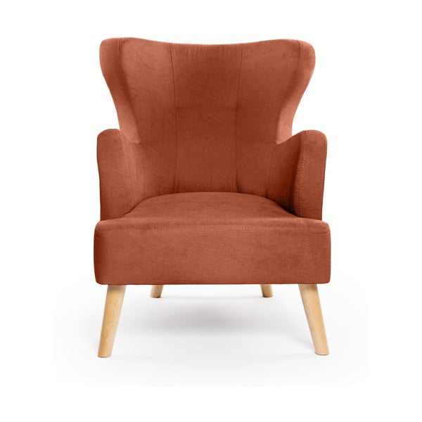 Křeslo ušák v cihlové barvě Noemye – Bonami Selection-image-2