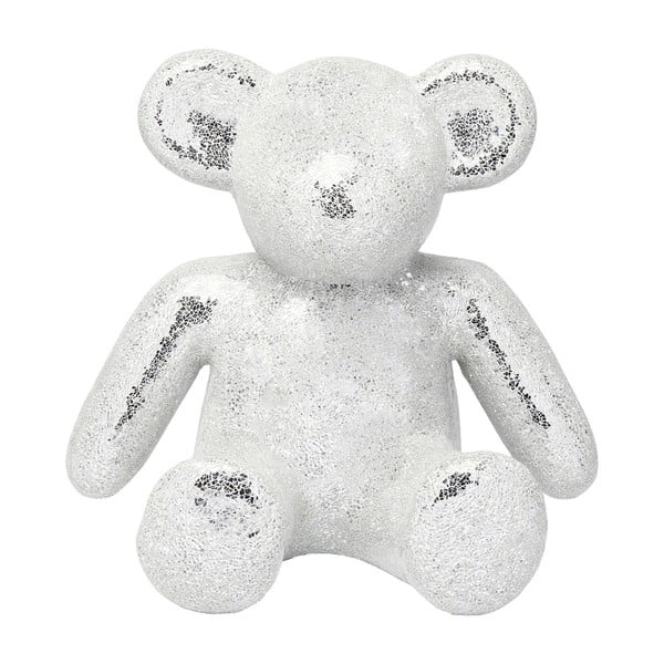 Dekorativní soška medvídka ve stříbrné barvě Kare Design Teddy Bear